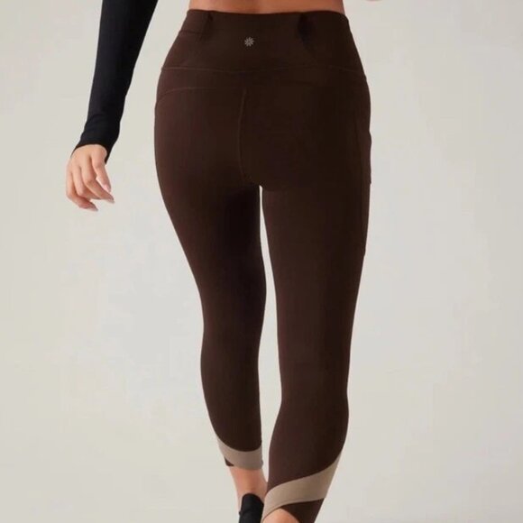 Athleta Ultimate Stash Craft Tight size XXS Toasted Brown - Picture 3 of 3